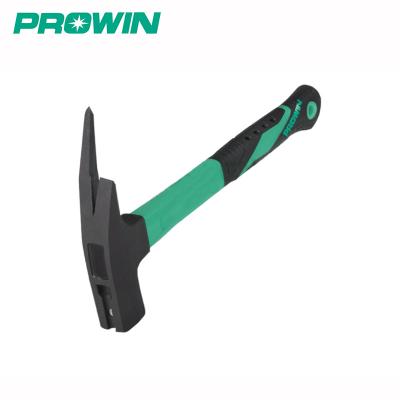 China Roofing Hammer PROWIN Free Sample High Quality Carbon Steel Fiberglass Handle Roofing Hammer for sale