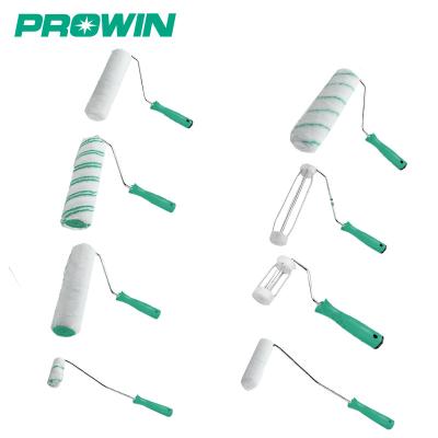 China PROWIN Free Sample All-in-one Paint Top Pick Plastic 225mm Handle Polyester Acrylic Paint Roller Brush 9In for sale