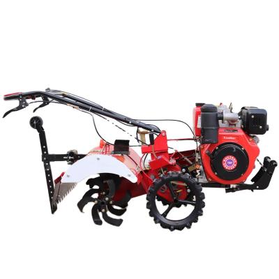 China Multifunction Farms Four Wheel Drive Micro Tiller Self Propelled Rotary Gas Diesel Agricultural Soil Small Loosening Digging for sale