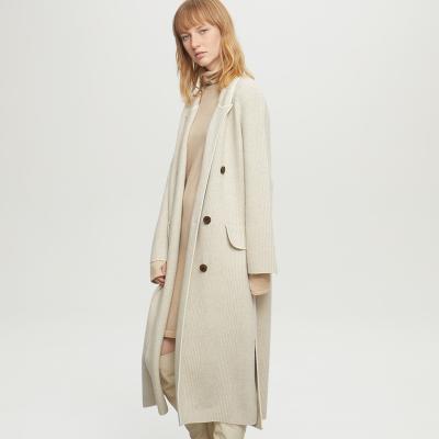 China Women Long Anti-wrinkle Double Face Jacket High Quality Cashmere Luxury Woolen Coat for sale