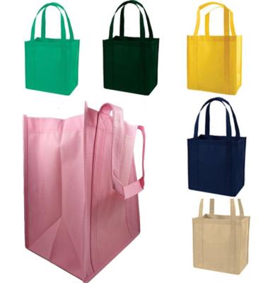 China Folding Reusable Grocery Store Recycled Eco PP Laminated Non Woven Fabric Carry Shopping Bag With Custom Print Logo for sale