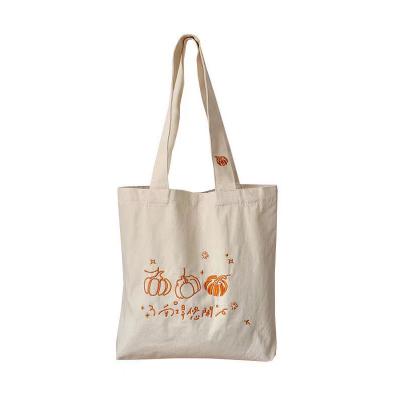 China Factory Wholesale Promotional Canvas Cotton Handled Cloth Shopping Tote Bags With Customized Printed Logo for sale