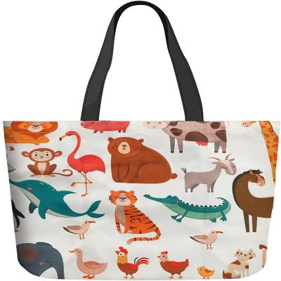 China Customizable LOGO Wholesale Tote Canvas Bags Cotton Travel Shopping Beach Shoulder Recycle Bag for sale