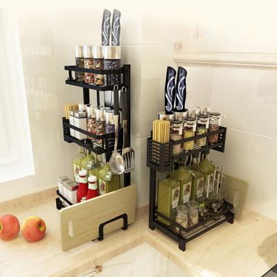 China 2-Tier Multifunctional Bathroom Shelf Rack Kitchen Stainless Steel Wall Mounted Shelves for sale