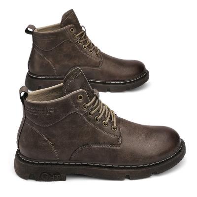 China Martin round high-top leather boots tooling autumn and winter L989 tide British men's shoes motorcycle boots retro boots for sale