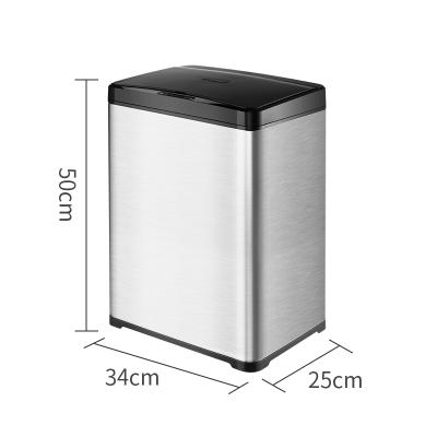 China Household Large Capacity Touch Trash Can Sensor Free Automatic Automatic Trash Can Trash Can For Kitchen for sale