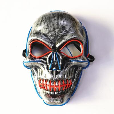 China New Design Halloween Vendetta Mask Breathable EL Wire Mask 10 Color Cute Glowing Led Party Mask Gift for sale