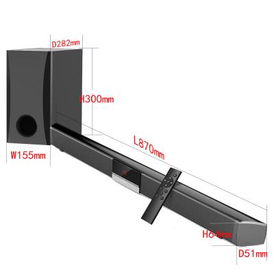 China None wholesale sound bar home audio TV soundbar with Subwoofer active speaker wireless multimedia home theater system for sale