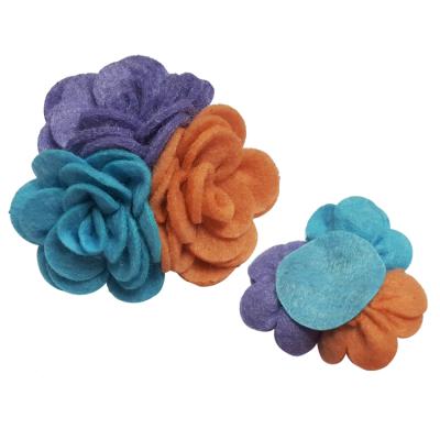 China Gift Felt Flowers For Dress Handmade Flower Clothes Accessories for sale