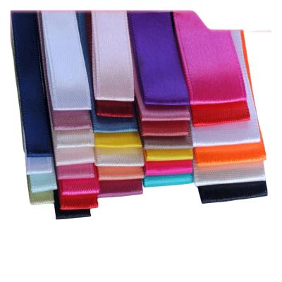 China High Tenacity Factory OEM Solid Color Satin Ribbon 25mm RPET Polyester Satin Ribbon For Favor for sale