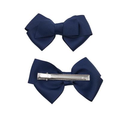 China Viable Factory Wholesale Grosgrain Hair Bow Bow Clip Hair Accessories for sale