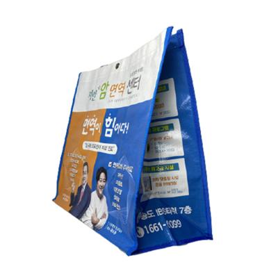 China Printing Grocery Tote Bags Recyclable Custom Non Woven Porcelain Shopping Non Woven Bag for sale