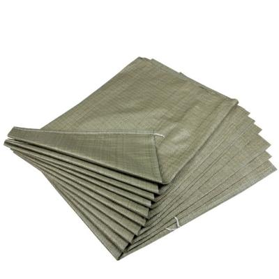 China Good Price Recyclable Recycle PP Woven Sandbag Cement Bag Green Garbage PP Woven Bag for sale