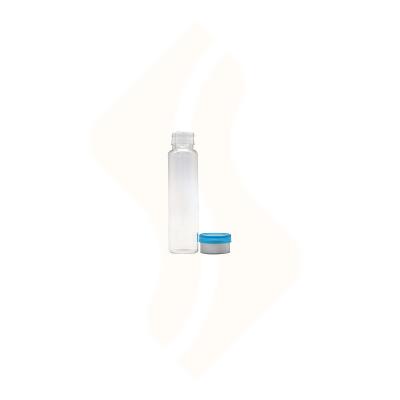 China Liquid Container Glass Medical Vial With Rubber Stopper And Flip Cap for sale