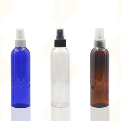 China Wholesale 100ml Clear Amber Blue PET Plastic Spray Bottle Sprayer Pump With Spray Cap For Perfume for sale