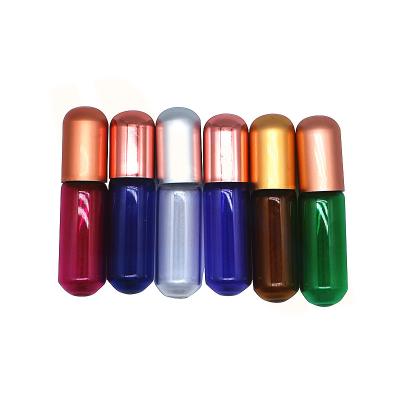 China Roll On 5ml Color Glass Roll On Perfume Rollerball Essential Oil Steel Roller Bottle for sale