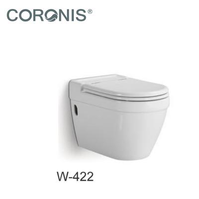 China Concealed Cistern All Cheap Brand One Piece WC Wall Mounted With Concealed Cistern Bathroom Toilet Seat for sale