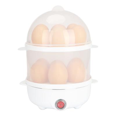 China Safety Kitchen Appliances 2 Layers 14 Egg Boiler Deluxe Electric Boiler Egg Fast Cooker With Stainless Steels Heat Plate for sale