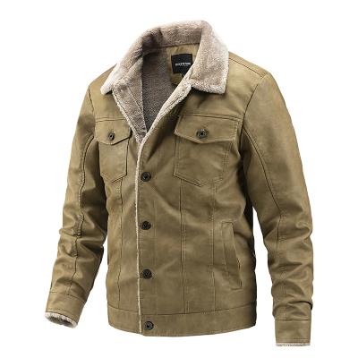 China Wholesale Men's Faux Fur Breathable Fashion Winter Thickening Warm Enthusiast Jacket Motorcycle Leather Bomber Fleece Jackets Men for sale