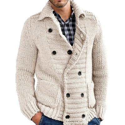 China Breathable Autumn Winter New Men&'s S Cardigan Solid Color Cardigan Men's Long Sleeve Knitted Tops Mens for sale