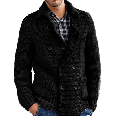 China Breathable Autumn Winter New Men&'s S Cardigan Solid Color Cardigan Men's Long Sleeve Knitted Tops Mens for sale