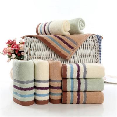 China Wholesale QUICK DRY china yarn dyed jacquard cotton terry towel small second hand towel for sale