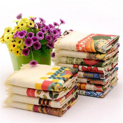 China New Product QUICK DRY Private Label Design Cotton Terry Towel Unique Printing Kitchen Towel 100% Kitchen Towel for sale