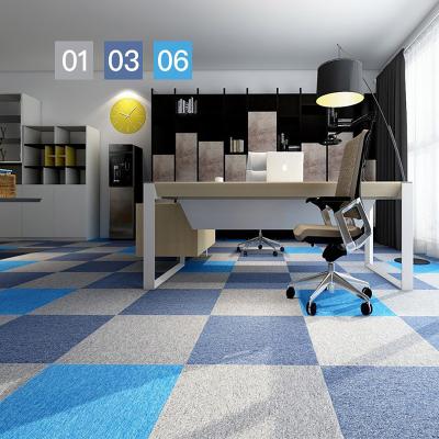 China New Design Office Mat Commercial Carpet Tiles Price Modern Design Washable Carpet Tiles for sale