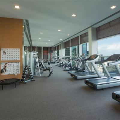 China Factory Use 100% Flame Retardant Commercial Gym Hotel Nylon6 Thick Carpet Tile for sale