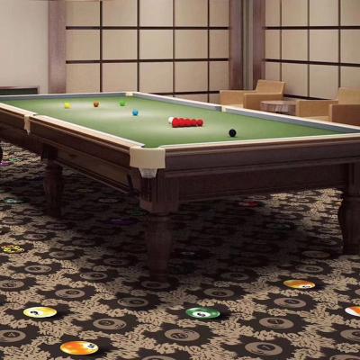 China Washable Wall To Wall Handmade Luxury Floral Pattern Wool Yarn Golf Club Billiard Mat for sale