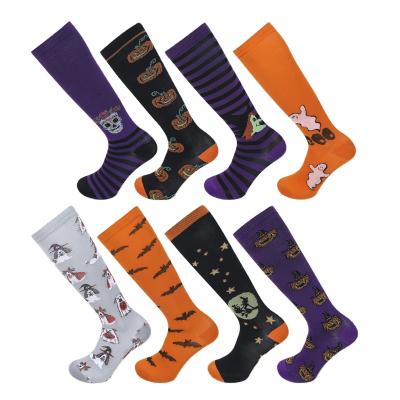 Китай Antibacterial Knee High Compression Halloween Stockings For Sports Doctor Compression Socks Halloween Socks продается