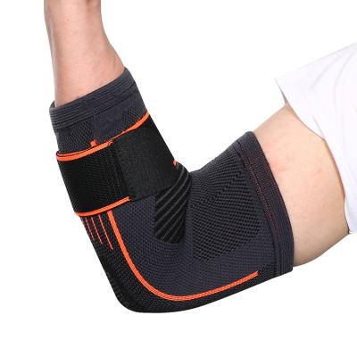 Chine Hot Selling Compression Elbow Brace Knitted Elastic Nylon Elbow Protective Brace Sports Knitting Elbow Support à vendre