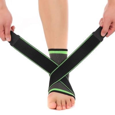 China Sports Users 1 Pcs Adjustable Running Foot Ankle Protector Sleeve Gym Elastic Ankle Brace Safety Ankle Brace à venda