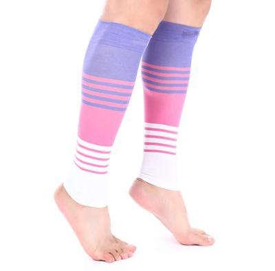 Cina 20-30mmHg Sleeve Antibacterial Strong Calf Support Cute Compression Open Calf Socks in vendita