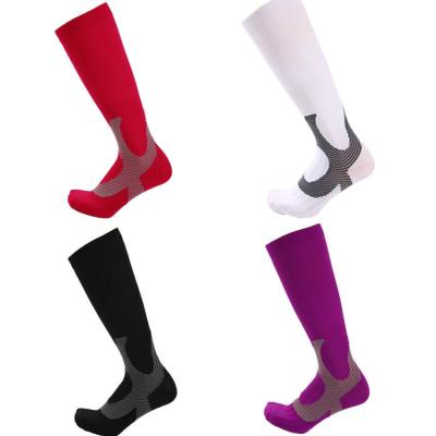 China Antibacterial Factory Wholesale Nylon Custom Make Your Own Sports Knee High Socks Compression Socks Te koop