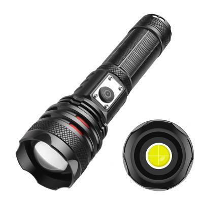 China Type-c 18650 camping 1500lumens 26650 3.7v new light l super bright power style xhp70 battery torch handheld tactical flashlights for sale