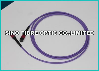 Chine 72F MPO violet - transfert des données de l'olive 100Gig de la TA du câble optique OM4 de fibre de MPO à vendre