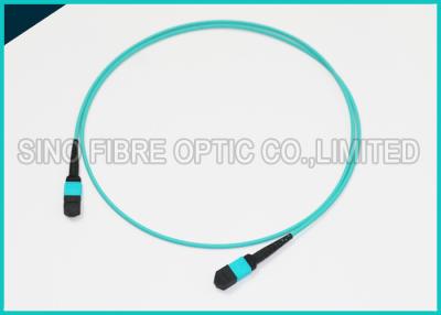 China 4.5mm Dual Jacket 12 Cores Singlemode Fiber Optical MTP Pre - terminated OFNR Jacket Jumper for sale