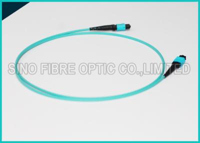 China 4.5mm Doppeljacke 24 entkernt Vor-beendetes Kabel MPO Lichtwellenleiter Versammlungs-OFNR zu verkaufen