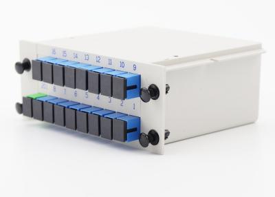 Chine Type de cassette Splitter optique de PLC de fibre 1 x 16 PDL bas avec la longueur d'onde d'exploitation large à vendre