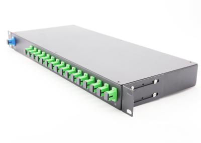 Китай Rack-Mounted Fiber Optical Splitter Малый размер 1 * 16 Для сетей Metro продается