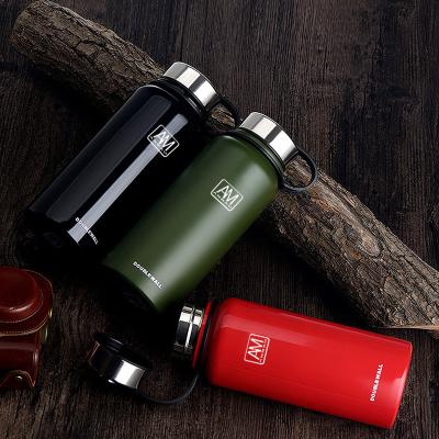 China Large capacity business vacuum cup 304 stainless steel outdoor thermos cup portable sports kettle for sale