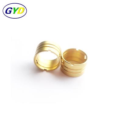 China ZN Customized High Precision Brass Mechanical Parts Round Spacer Made By CNC Machine for sale