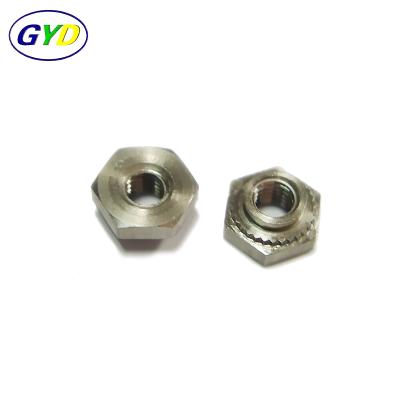 China Custom Stainless Steel Crown Fastener Galvanized Carbon Steel Galvanized Self Hooking Nuts Pressure Rivet Nut for sale