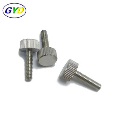 China Heavy Industry Precision Machined Stainless Steel Knurled Adjustment Thumb Screw for sale