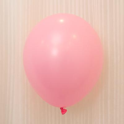 China Promotional Toy Round Latex Pink Color Standard Balloon For Party Decoration for sale