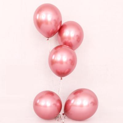 China Toy Factory Wholesale 11 Inch 2.8g Promotional Latex Chrome Metallic Balloon for sale