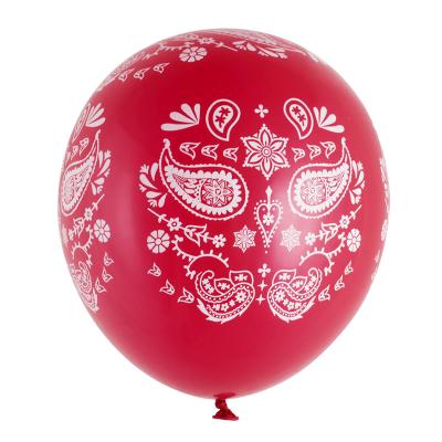 China Gift Toy 10inch Full Red Color Latex Printing Balloon For Festival for sale