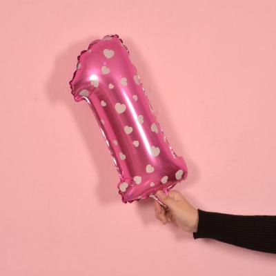 China Promotional Toy 16 Inch Number Shaped Helium Foil Balloon for sale