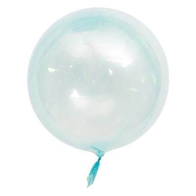 China Toy Wholesale 18inch Bobo Promotional Crystal Balloon Transparent Bubble Balloon for sale